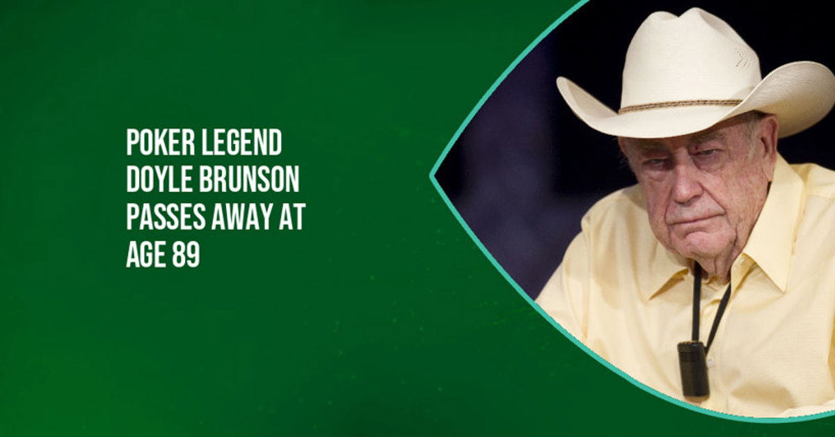 Famous poker player Doyle Brunson passes away at the age of 89