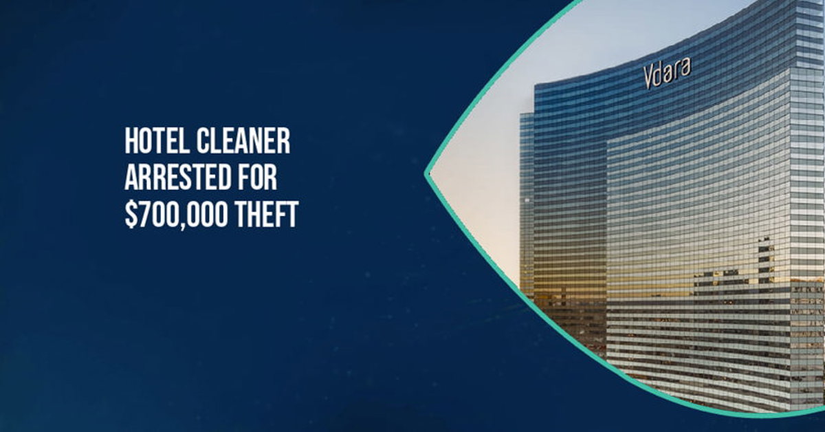 Las Vegas hotel cleaner jewelry theft arrest