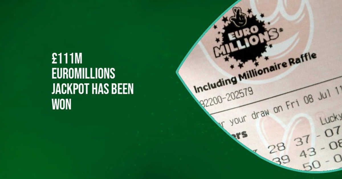 £111.7m EuroMillions Jackpot winner