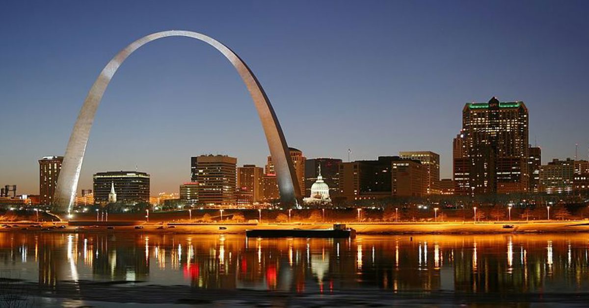 The Gateway Arch in St. Louis, MO