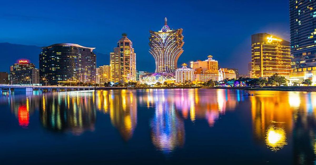 Macau's skyline at night