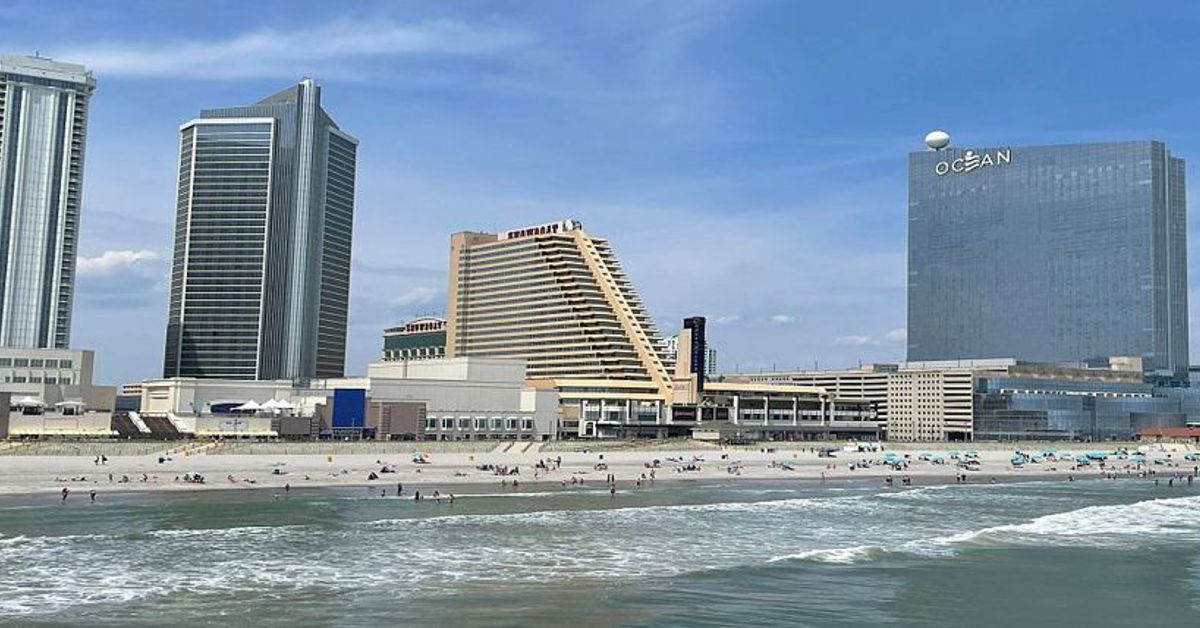 Atlantic City casinos from the water