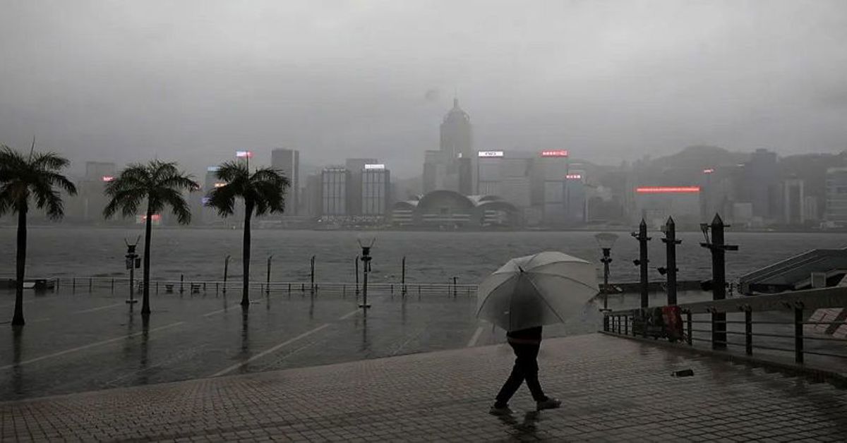 Rain hitting Macau