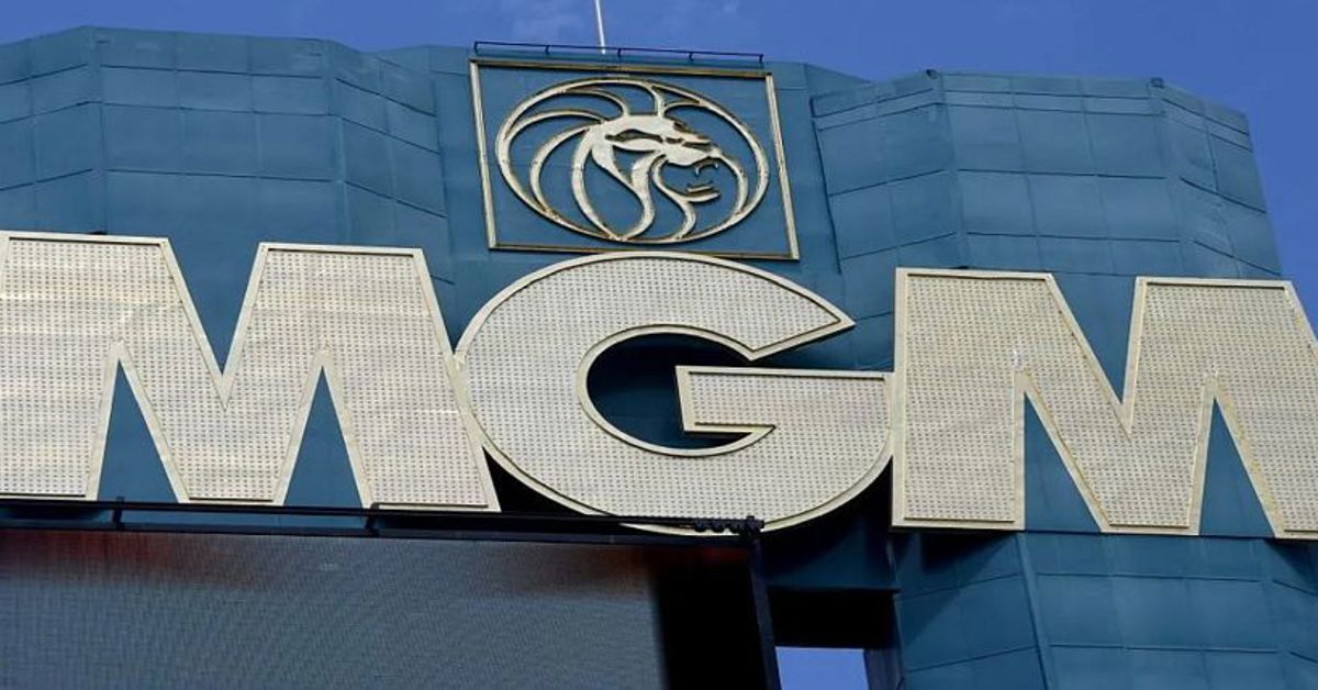 The MGM Resorts logo outside a casino