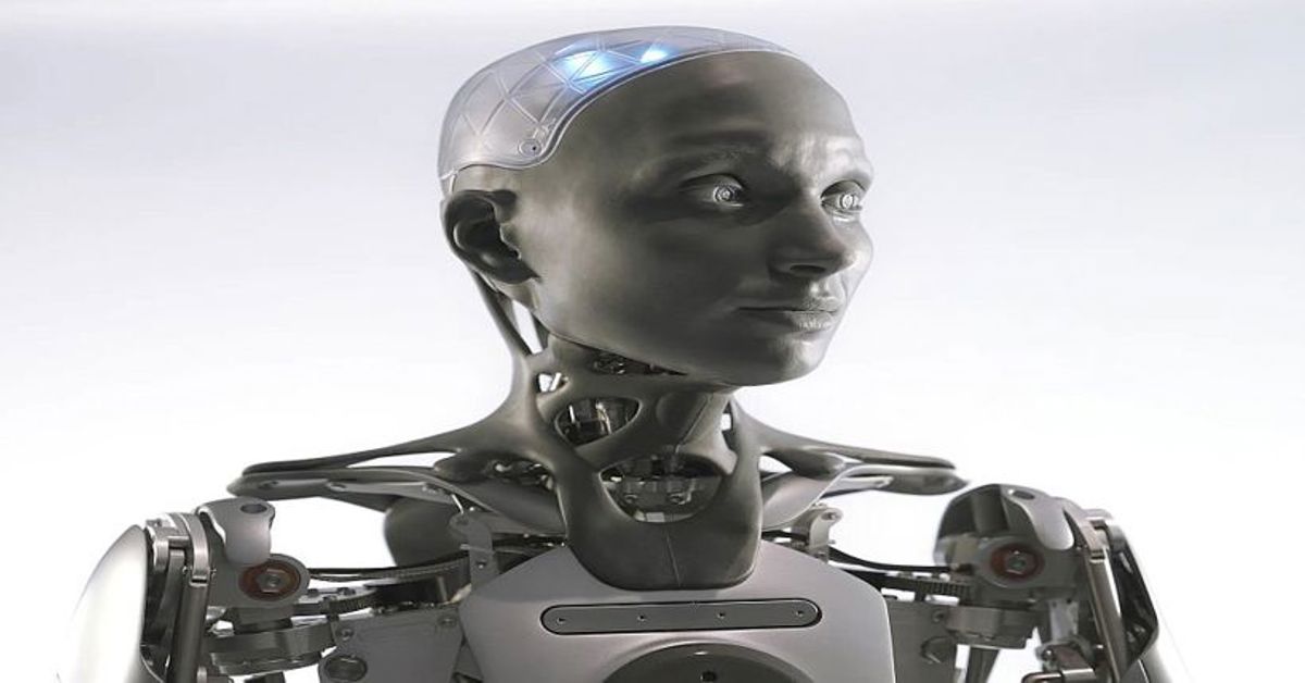 Aura, a humanoid robot that will be part of the MSG Sphere