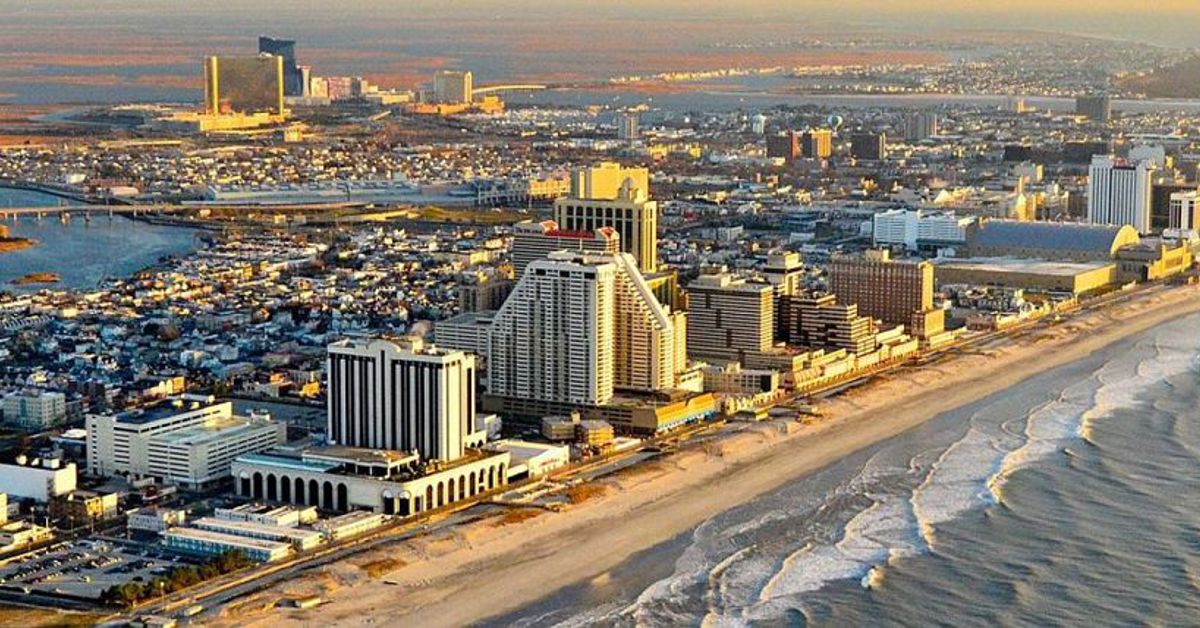 An aerial view of Atlantic City, New Jersey