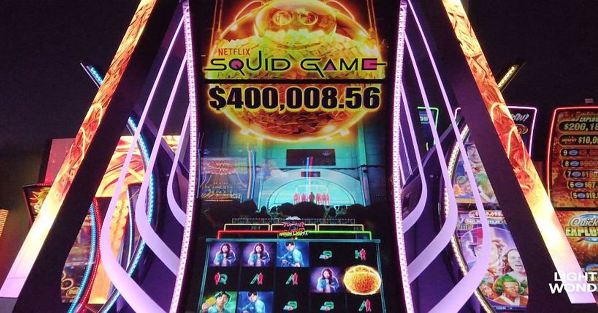 A screenshot of the new Squid Game slot machine
