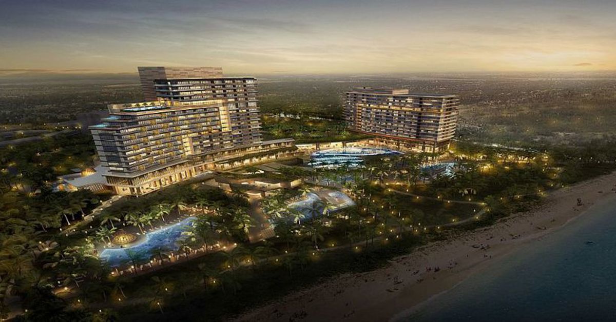A birds-eye view of the Hoiana Casino Resort in Vietnam