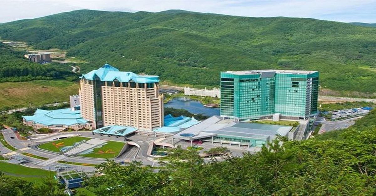 The Kangwon Land Casino seen from the above