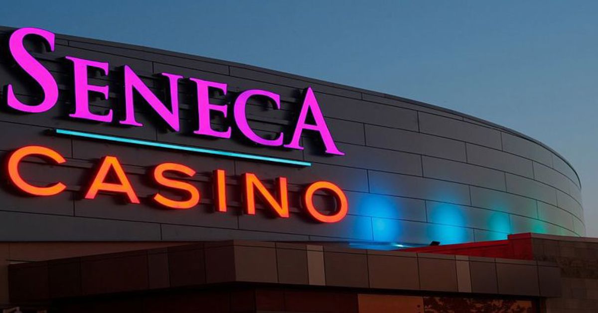 A Seneca Casino in New York at night