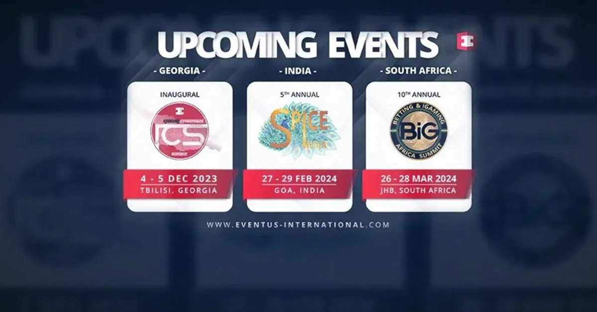 Global gambling industry events in Tbilisi, India, and South Africa