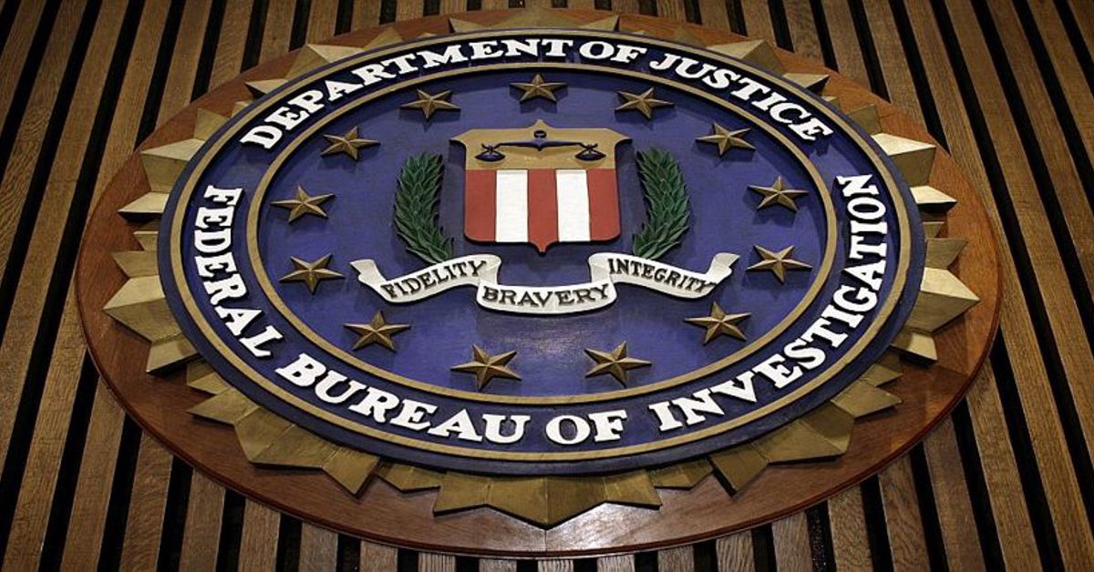 The FBI logo on its headquarters