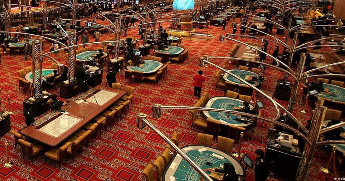 A gaming floor of a Macau casino