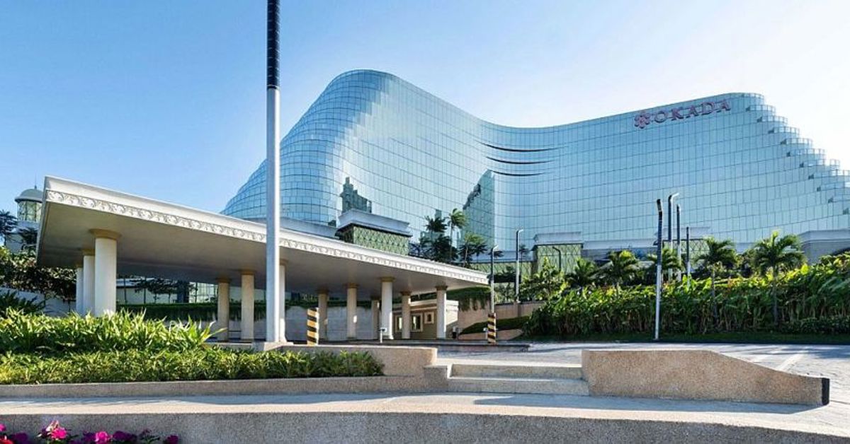 The front of the Okada Manila casino in the Philippines