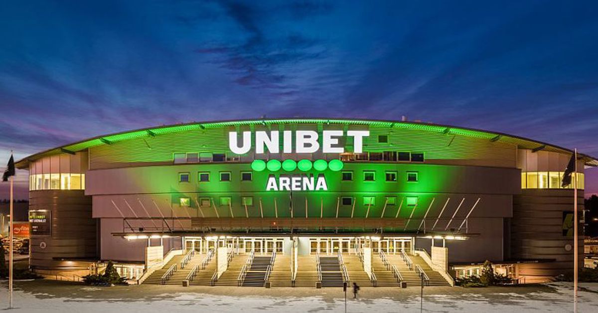 The Unibet brand on a stadium in Estonia