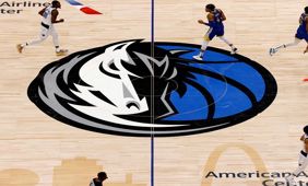 The court of the NBA's Dallas Mavericks