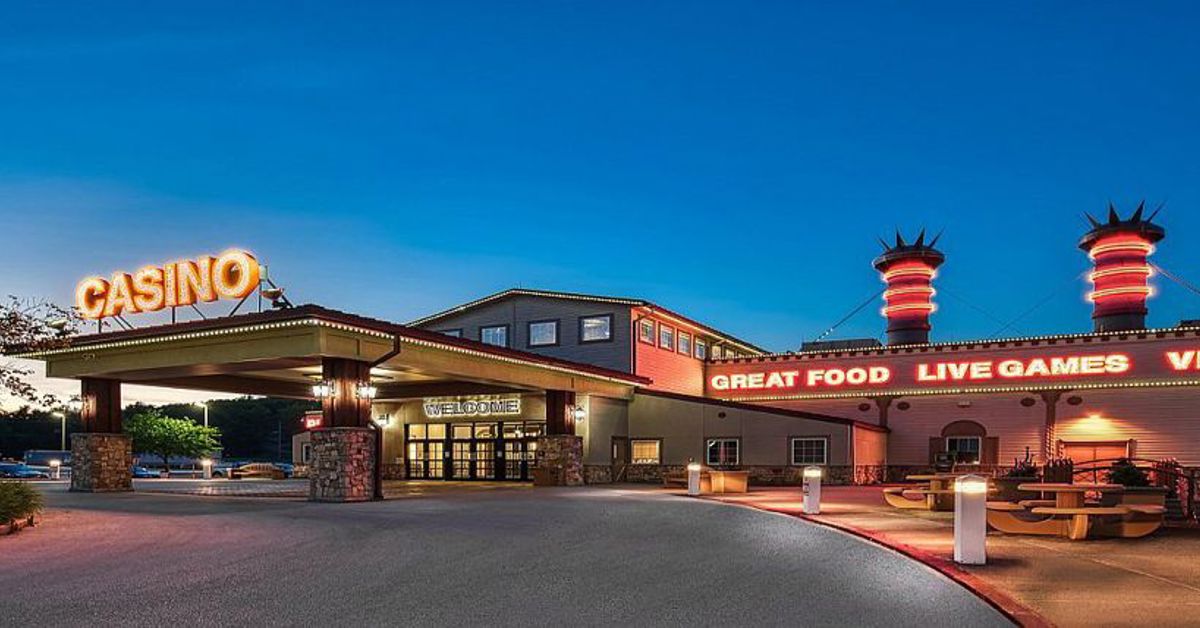 The entrance to the Mark Twain Casino in Missouri