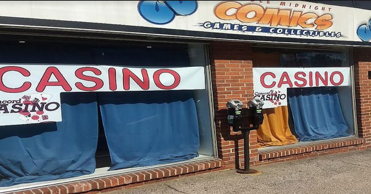 The exterior of the Concord Casino in New Hampshire