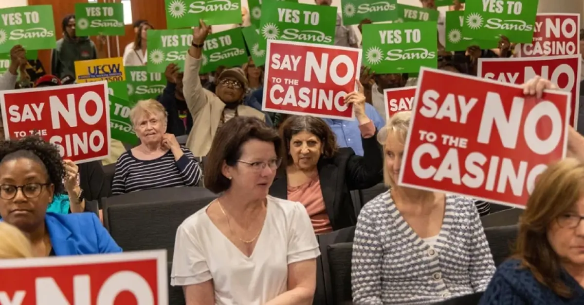 Nassau County residents oppose proposed Sands casino