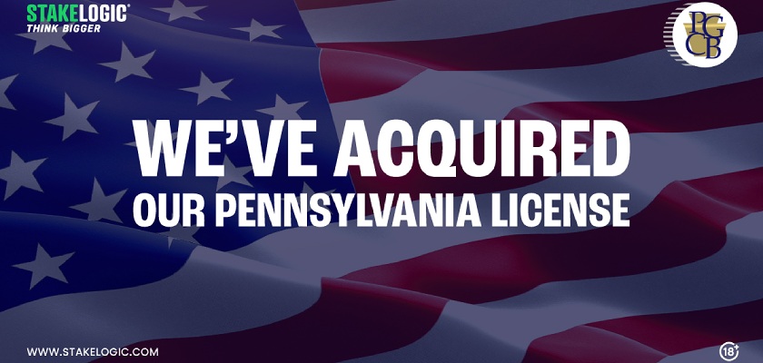Stakelogic supplier license by the Pennsylvania Gaming Control Board
