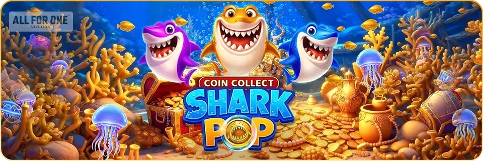 Shark Pop Coin Collect Slot from All For One Studios
