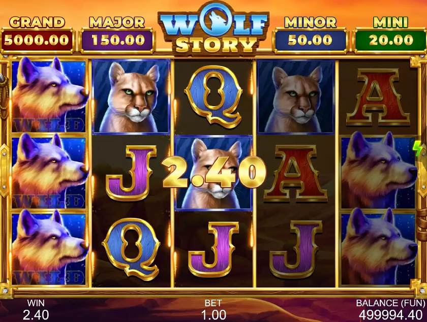 Wolf Story slot by Gamzix