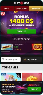 PlayAmo welcome bonus