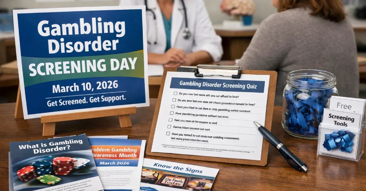 Gambling Disorder Screening Day 2026 Promotes Early Detection of Addiction