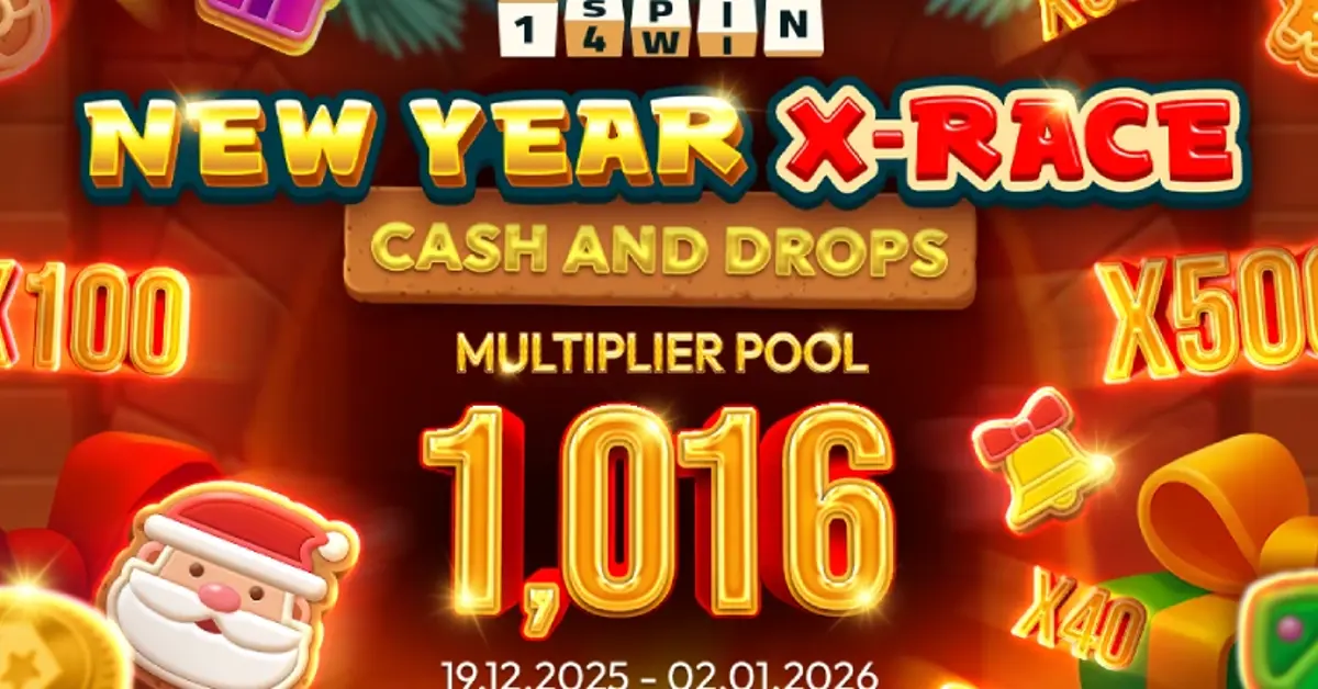 1spin4win Launches “New Year X-Race” Holiday Multiplier Promo